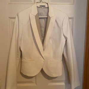Express Women’s White Suit Blazer Size 6